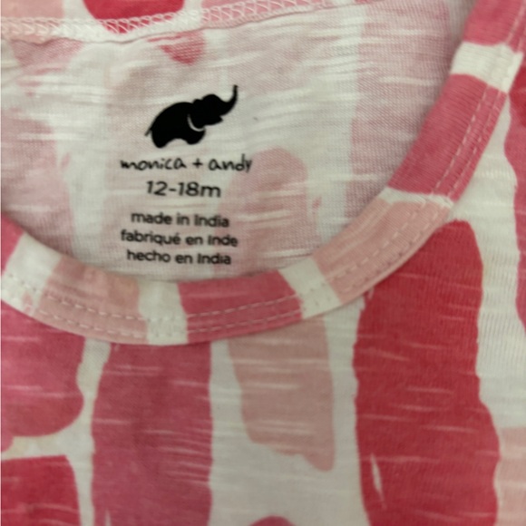 Monica & Andy ♥️ 🩷 12-18m Peplum top - Picture 2 of 3